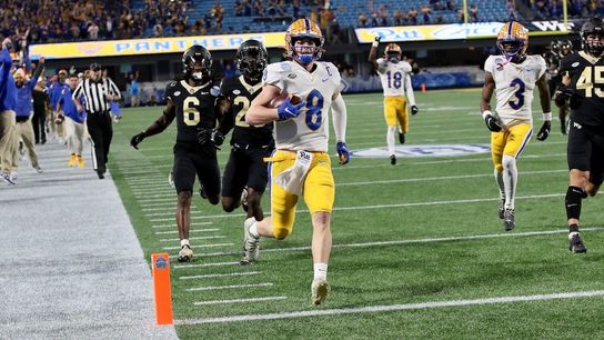 Clawson minimizes Pickett's fake-slide touchdown with rule complaint, Narduzzi fires back taken in Charlotte, N.C. (Pitt)